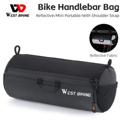 WEST BIKING Reflective Bicycle Handlebar Bag Waterproof Scooter Road Bike Bag 1L