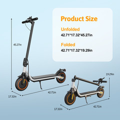 Adult Electric Scooter 500W Folding Commuter E-Scooter with APP 21MPH Fast Speed