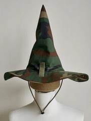 Outdoor Camouflage Hunting Tactical Large Brim Cosplay Wizard Hat
