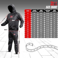 2FIT Heavy Duty Sauna Sweat Suit Exercise Gym Suit Fitness Weight Loss Anti-Rip