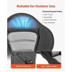 Uimoso Universal Padded Kayak Seat Cushion with Backrest, 2.6&Prime; Thickness
