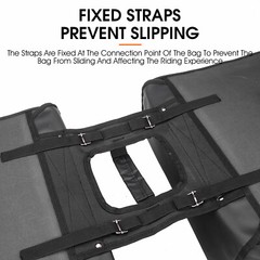 WEST BIKING Waterproof Bike Double Pannier Bag Bicycle Rear Rack Pack Bag Black
