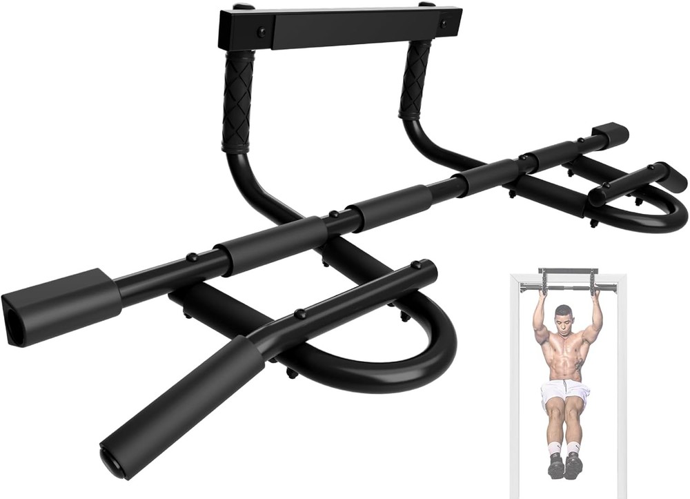 Heavy Duty Wall Mounted Pull Up Bar Over Door Pull Up Bar Doorway Multi Grip