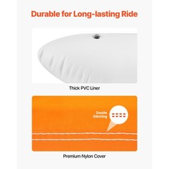 Towable Tubes for Boating 2-Person Inflatable Boating w/2 Cockpits & Backrests