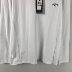 Callaway Lightweight Quarter Zip Golf Pullover Size Large White Stretch