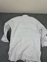 Gracie Jiu-Jitsu Gi Jacket Kimono Top M Medium White Mens 100% Cotton Jiu Jitsu