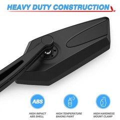 Handlebar Mirrors Bike Mirror Handlebar Mount Rotatable Rear View Side Mirror