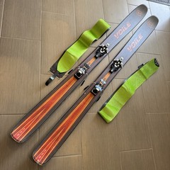 Voile V8 186cm Skis 115mm w/ Eco Vipec 12 Touring Bindings + Skins