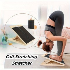 Adjustable Slant Board for Calf Stretching Wooden Incline Board 300LB AntiSlipHS