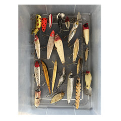 Assorted Fishing Lures, approx 40, old and sold as lot, condition varies