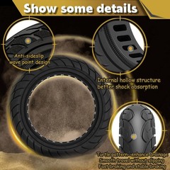 10 inch Solid Rubber Tire, 10×2.125 Tubeless Tyre for iScooter iPlus isinwhee…