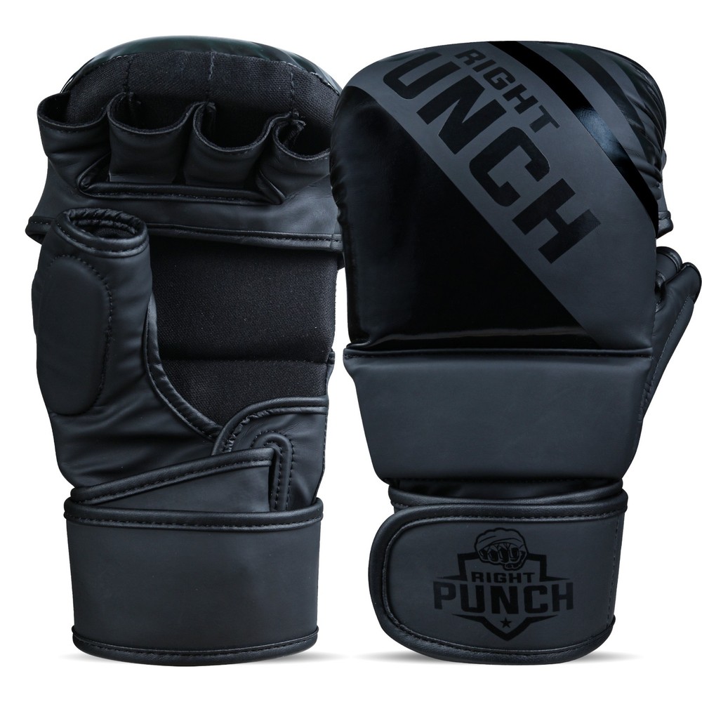 Hybrid MMA Sparring Gloves for Grappling, Kickboxing, Open Palm Martial Arts