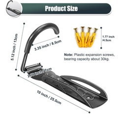 Bike Wall Mount Rack Vertical Bicycle Hanger Hook Storage for Indoor Garage Shed