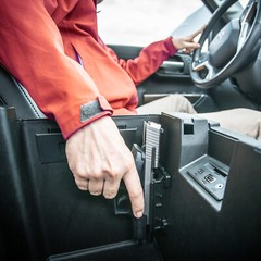 Quickdraw Gun Magnet Mount Holster for Vehicle and Home Concealed Carry Pistol