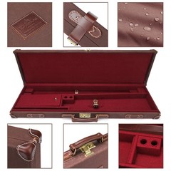 TOURBON Vintage Canvas Shotgun Hard Box Weapon Protect Storage Carry Case Gift