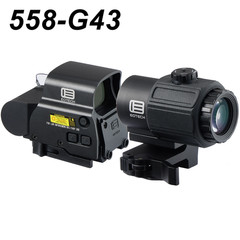 558 Holographic Red Green Reflex Sight Scope G33 G43 3X /G45 5X Magnifier Combo