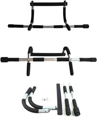 Steel Gym Pull Up Chin Bar Total Upper Body Workout For Doorway Adjustable Power