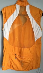 Pearl Izumi Men&rsquo;s Cycling Wind Vest M Orange/White Colorblock Full Zip Mesh