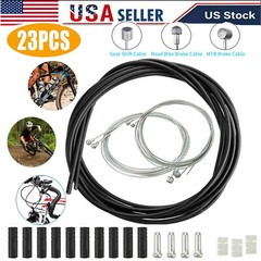 23PC Bike Complete Front & Rear Wire Gear Brake Cable Set Mountain Bicycle Bikes