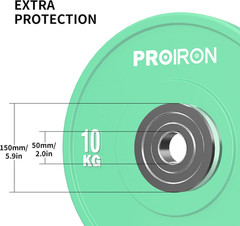 Olympic Rubber Bumper Plates for Barbell Training – 5kg to 20kg Options