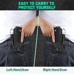 Concealed Gun Holster Tactical Carry Left/Right Hand Pistol Universal Mag Pouch