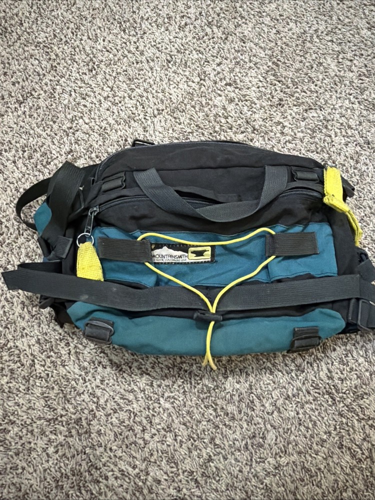 VTG Mountainsmith Tour Lumbar Pack black/green Hip Waist Shoulder Hiking Bag