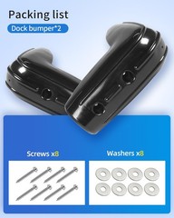 Dock Corner Bumpers 2 Pack, 10.6-Inch Corner Dock Guard for 90-Degree Angles,…