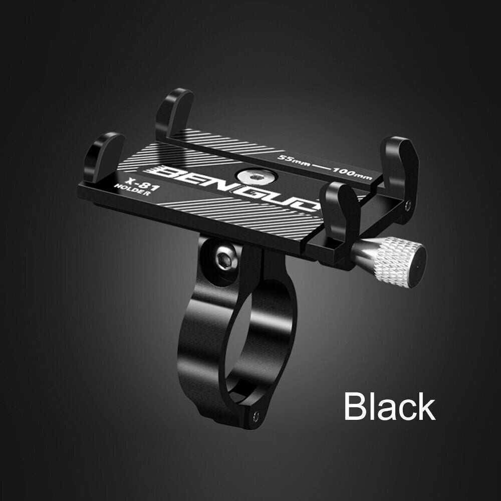 Motorcycle Bike Bicycle Holder Mount Handlebar Alloy Red Black Silver Smartphone