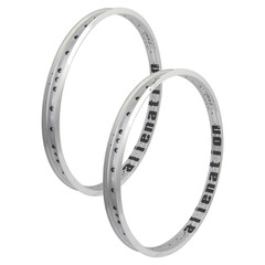 Alienation Felon Alienation 20in Polished Silver Tubeless BMX Rims Durable