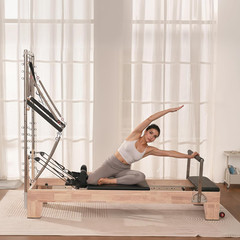 Versatile Pilates Reformer with Cadillac Tower, Jump Board & Mat for Home Use