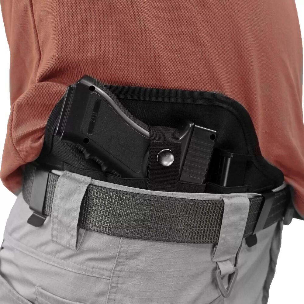 Tactical Pancake Concealed Carry IWB Gun Holster with 2 Mag Pouch – Choose Model