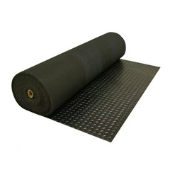 Home Gym Floor Mat Diamond Plate Rubber Roll Garage Golf Cart Truck Bed 4&prime; x 2&prime;