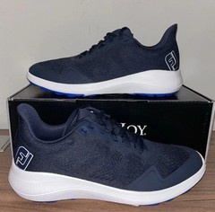 Footjoy FJ Flex (56140) Men&rsquo;s Spikeless Golf Shoes Navy/White Brand New in Box