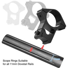CVLIFE 4×32 Compact Rifle Scope Mil-Dot Reticle .22 Scope 11mm Rings & Len Cover