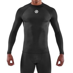 SUPER SALE | Skins Series-1 Mens Compression Long Sleeve Top (Black)