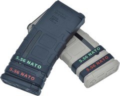 12 Pack 5.56 Nato Magazine Marking Bands 5.56 Magazine Caliber Identificati.