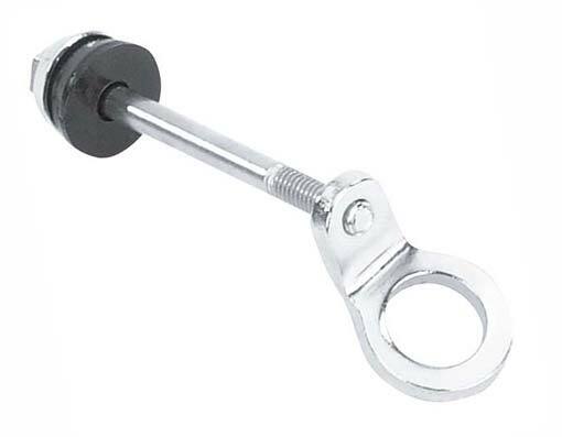 GENUINE VINTAGE LOWRIDER UNIVERSAL STEEL SPRING FORK BOLT WITH RING IN CHROME.