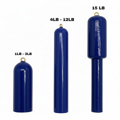 Deep Drop Weights Offshore Fishing Cod 2 Pack Sinkers Vinyl Coated USA Made