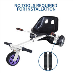 Adjustable Hoverboard Seat Attachment Straps with Strap Protectors for Karts
