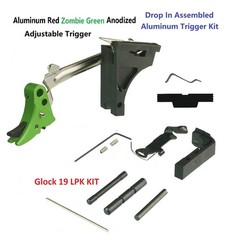 Green Shoe Black Safety G 19 Gen 1-3 Complete Lower Parts Kit LPK Fit 9mm