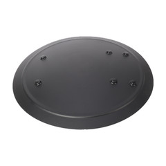 Round Metal Anti-Riot Shield Police Tactical CS Campus Security Protection Black