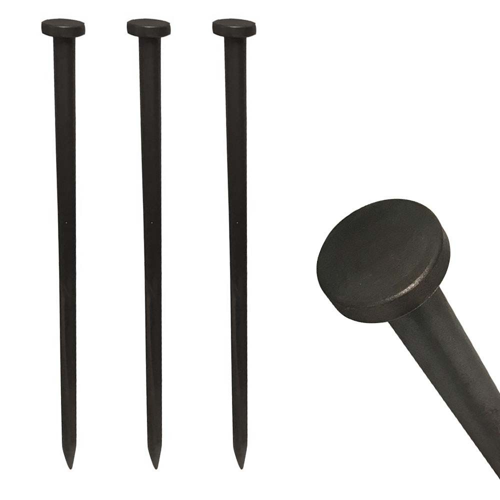Heavy Duty Single Head 1×36 Steel Stakes Canopy Tents Inflatables Anchor 4 Pack