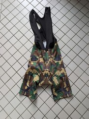 Men&rsquo;s Green Camo Cycling Bib Shorts (Brand Unknown) M
