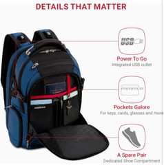 SwissGear Travel Tech Elite, Black/Blue, Large