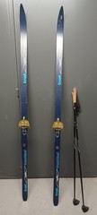 set: 180mm trak nowax XCskis w/TROLL binding & 115mm LLBean 7000s Aluminum poles