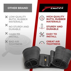 Fincci Durable 20×4.0 Fat Tire Tube – Pair 20 Inch Bike Tube with Presta/Schrade