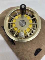 Bill Ballan Salmon Reel Right Hand Wind Brass Finish 3.5”