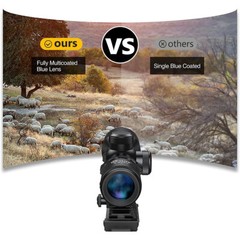 CVLIFE 3-9×40 Rifle Scope Optics R4 Reticle Crosshair Scope + 1&Prime; Tube Ring Mount