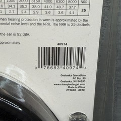 New Champion Electronic Ear Muffs NRR 25db-Black-40974