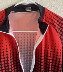 Lot of 5 Mens Cycling Jerseys ALL LARGE Unbranded Full Zip